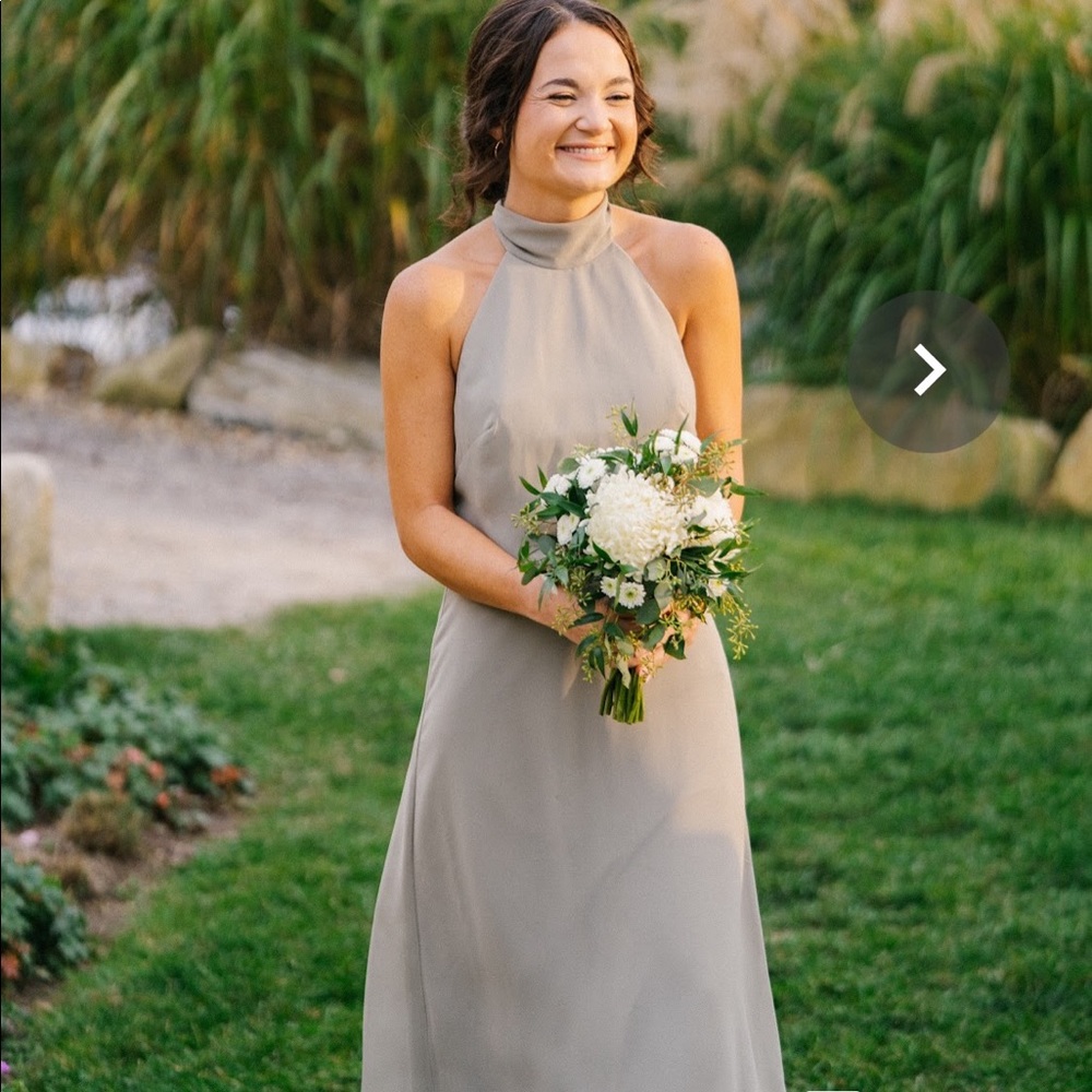 Jenny Yoo Bridesmaid Dress in Sage - “Brett”
